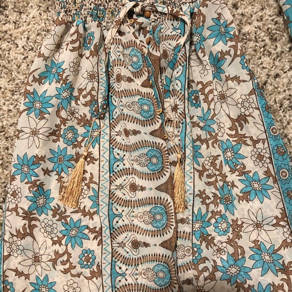 Boho Style Floral Chiffon Maxi Dress - Picture 4 of 5